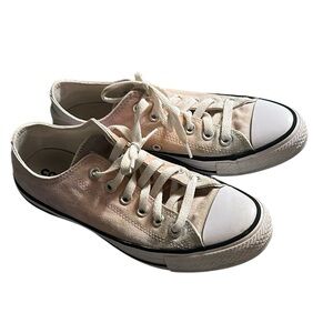 Converse Pink and White Canvas Sneakers, 7